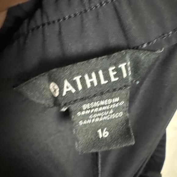 Athleta Women's Size 16 Black High Rise Wide Leg Pleated Pinnacle Trouser Pants - Picture 9 of 15